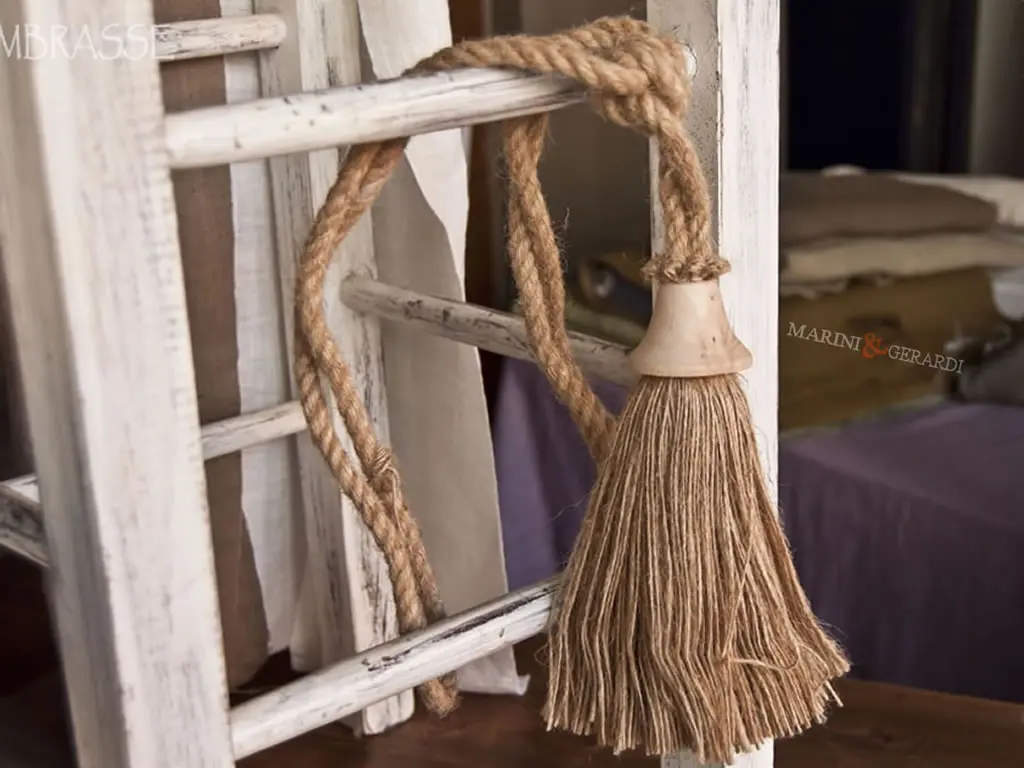 Fiocco Per Tende BAG 04 Juta Legno Embrasse Fiocco Per Tende BAG 04 Juta Legno Embrasse