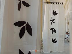 NOCIGLIA - Tende di Lino Moderne con foglie