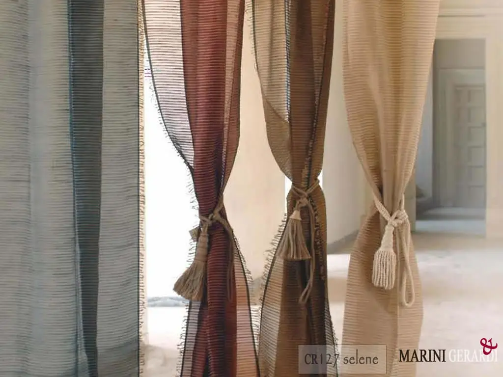 Tende Seta Moderne Selene Tessuto Organza In Seta Yuta Tende Seta Moderne Selene Tessuto Organza In Seta Yuta