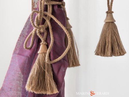 Embrasse Fiocco Tenda Fermatende Testa In Legno Raccogli Tenda Bag04