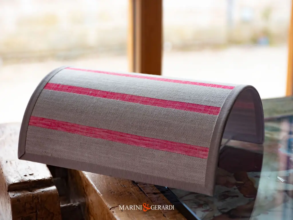 Applique Da Parete Moderne In Lino Righe Melograno