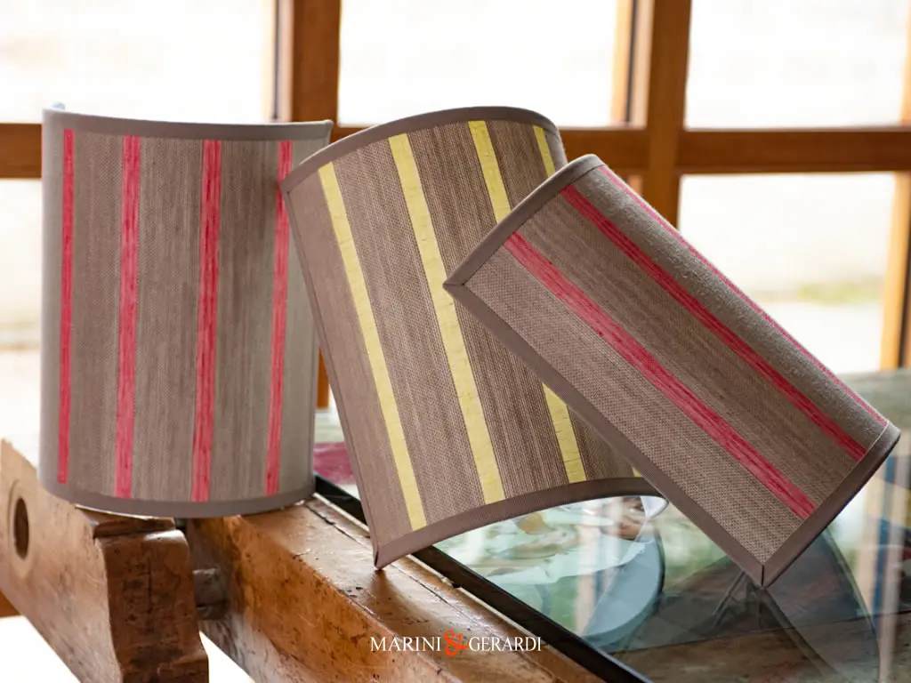 Applique Da Parete Moderni In Lino Righe Made In Italy Applique Da Parete Moderni In Lino Righe Made In Italy