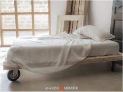 Letto Piazza e Mezza su Ruote Metalliche Il Design che si Muove. - Misura 120x190/200
