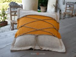 Cuscini Arredamento Juta Corda Boutique CC011 Giallo