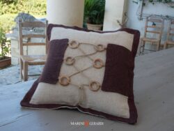 Cuscini Arredamento Juta Corda Legno CC003 Marrone