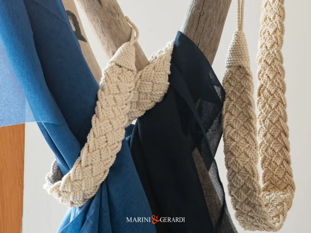 Embrasse Raccogli Tenda Treccia In Cotone Panna Embrasse Raccogli Tenda Treccia In Cotone Panna