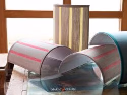 Lampada Da Parete Di Lino Righe Dal Design Moderno