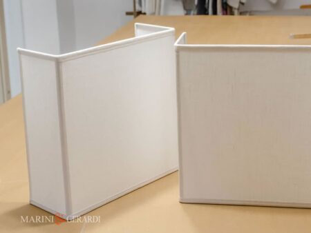 Lampade Da Parete Applique Muro Tessuto Lino Bianco