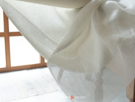 Lino Al Metro E Taglio Per Tendaggi Panna 000