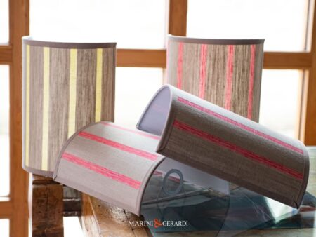 TIMO - Applique LAMPADE Da MURO In Tessuto Di Lino