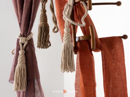 Nappe Per Tende Fiocco Testa In Cotone Embrasse Bag06