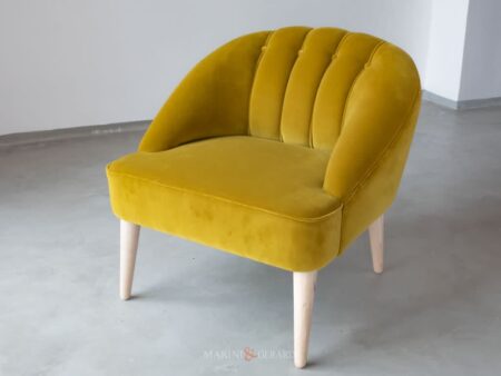 Roberta 70 Poltroncine In Lino Giallo