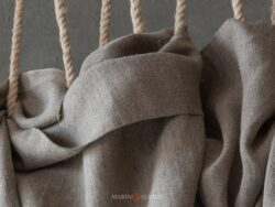 Tessuto lino rustico colore naturale per tende tovaglie