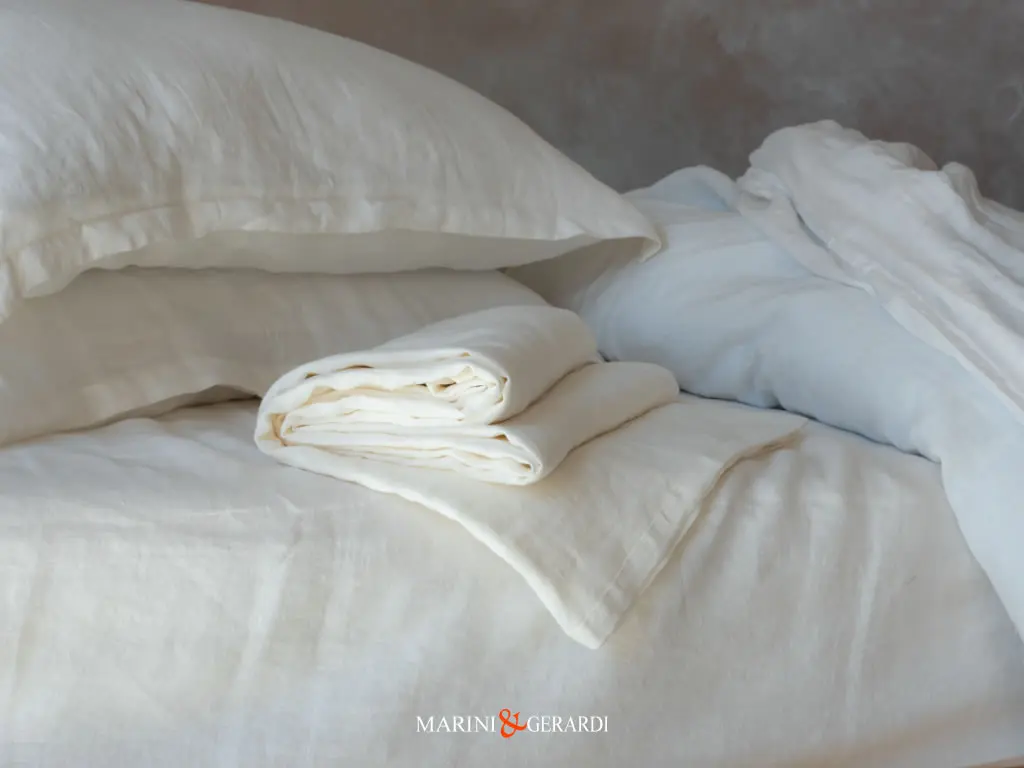 Tessuto Di Cotone Percalle Bianco Naturale Letto Matrimoniale Tessuto Di Cotone Percalle Bianco Naturale Letto Matrimoniale