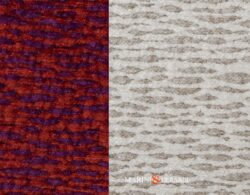Tessuto In Ciniglia Per Tappezzeria Arredo Rosso Beige
