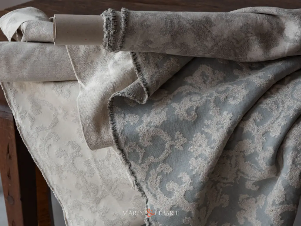 Tessuto In Lino Jacquard 5 Colori Per Cuscini Arredo Interni Tessuto In Lino Jacquard 5 Colori Per Cuscini Arredo Interni