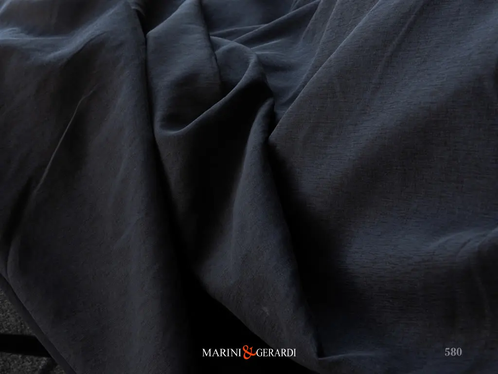 Tessuto In Organza Messico Tende Blu Notte 580