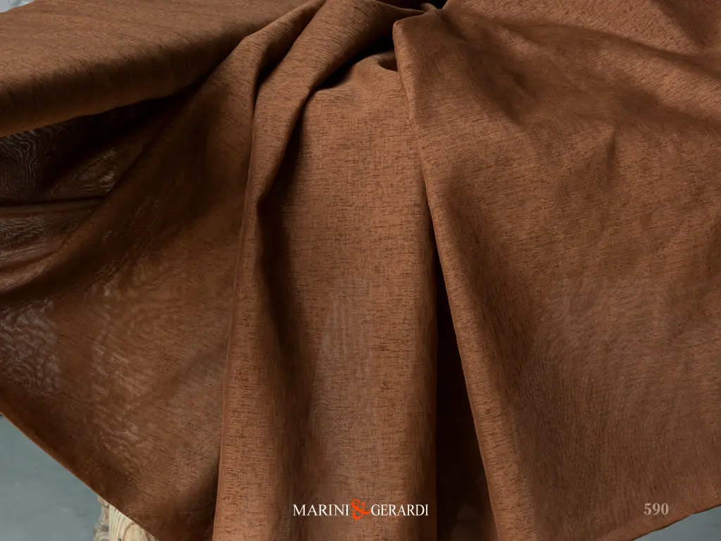 Tessuto In Organza Messico Terra Bruciata 590