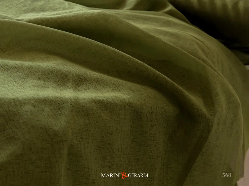 Tessuto In Organza Per Tende Verde Marcio 568