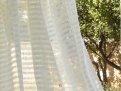 Tessuto per Tende in Lino Garzato Delicate Trasparenze Masseria Uno