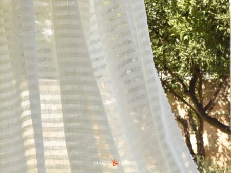 Tessuto per Tende in Lino Garzato Delicate Trasparenze Masseria Uno