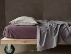 tesuuto cotone percalle melanzana polvere per lenzuola letto