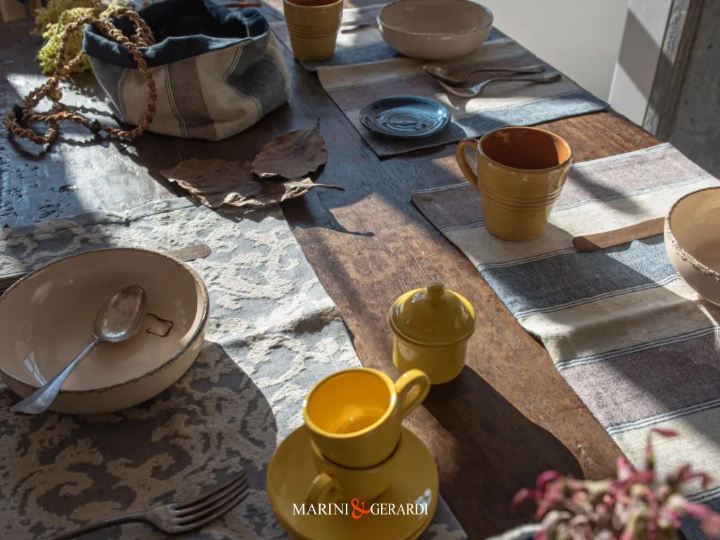 Tovagliette Colazione Jaquard Portapane In Lino Bambu Tovagliette Colazione Jaquard Portapane In Lino Bambu / 5 Stelle