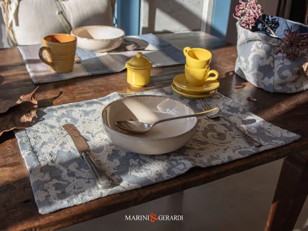 Tovagliette Da Colazione Eleganti Americana Jaquard In Lino Tovagliette Da Colazione Eleganti Americana Jaquard In Lino