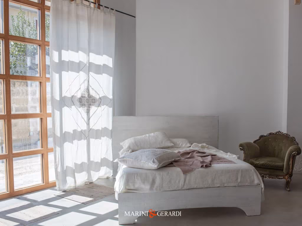 Tenda Biancheria Da Letto Lenzuola Piane Federa Bianca - Marini e Gerardi Tenda Biancheria Da Letto Lenzuola Piane Federa Bianca