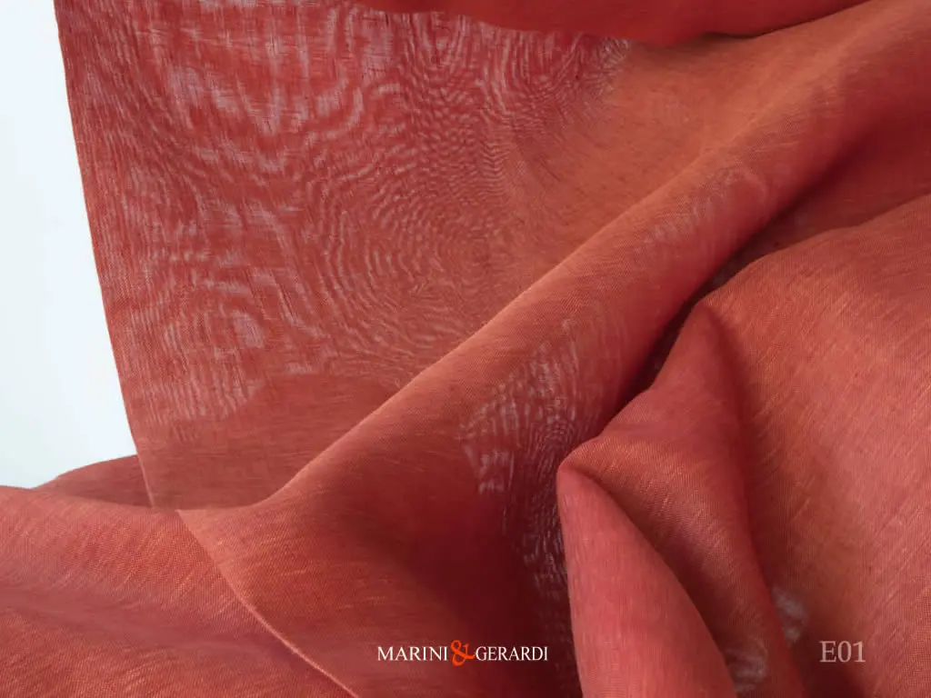 Tessuti Lino Di Lusso Salento Liscio Aragosta E01