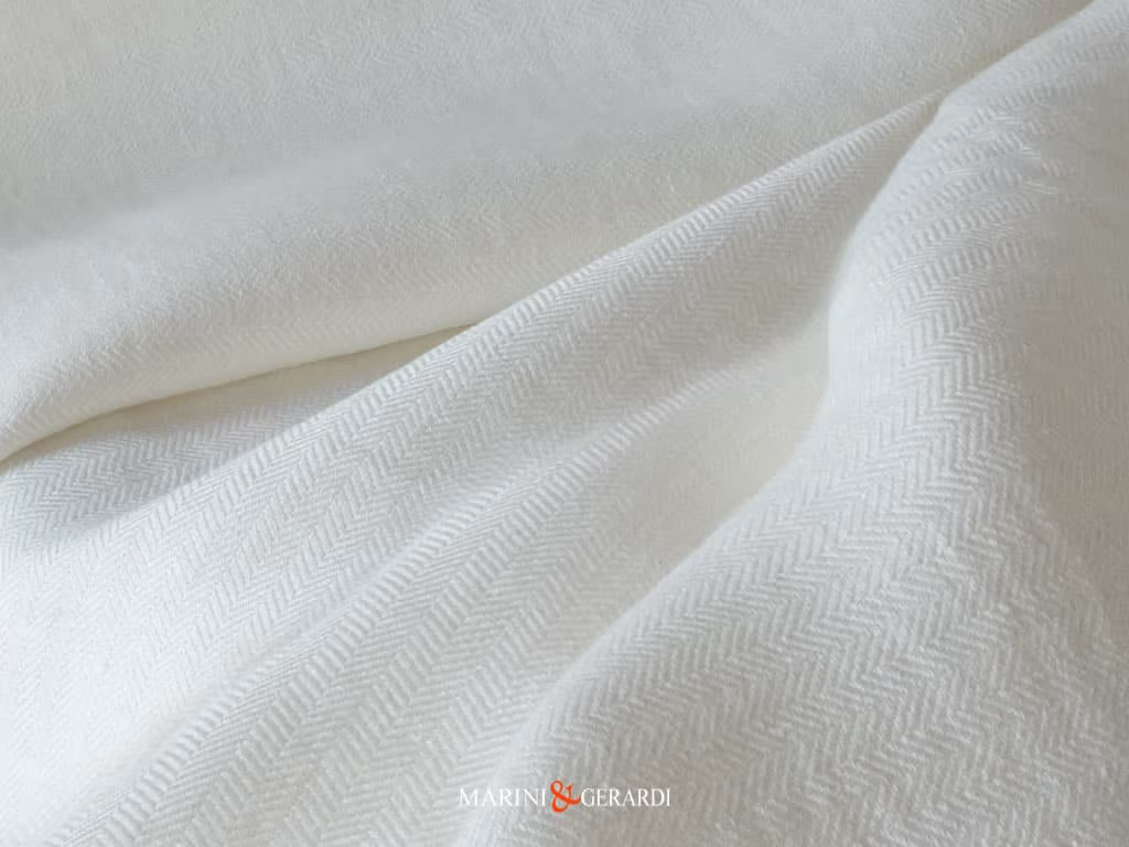 Colore BIANCO NATURALE 000Semi Coprente Barbera Tessuto Bianco Naturale In Lino Semi Coprente Barbera