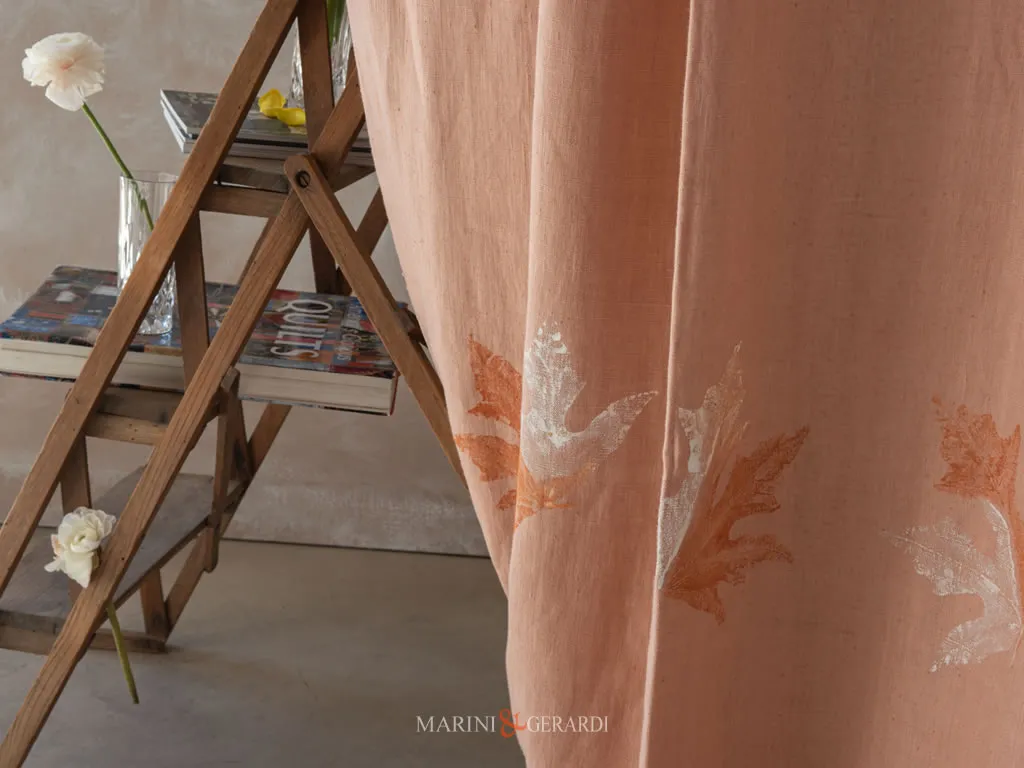 Tende A Pannello Design Foglie Sapore Autunno Salmone Tende A Pannello Design Foglie Sapore Autunno Salmone