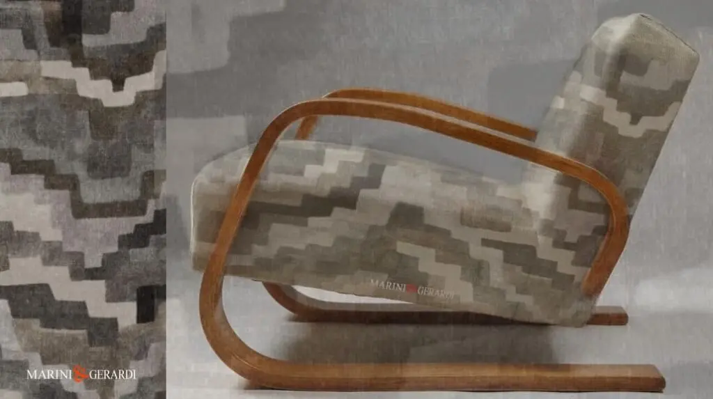 Velluto Per Poltrone Da Tappezzare Zigzag Design Di Lusso In Grigio 01 Velluto Per Poltrone Da Tappezzare Zigzag Design Di Lusso In Grigio 01