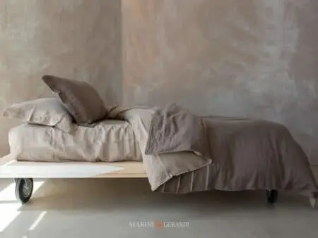 Duchessa Copripiumino Lino Liscio Il Senza Tempo Colori Terra Umbra Tortora