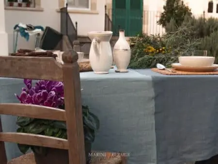 AMSTERDAM - Tovaglie da Tavola Moderne in Lino da 160