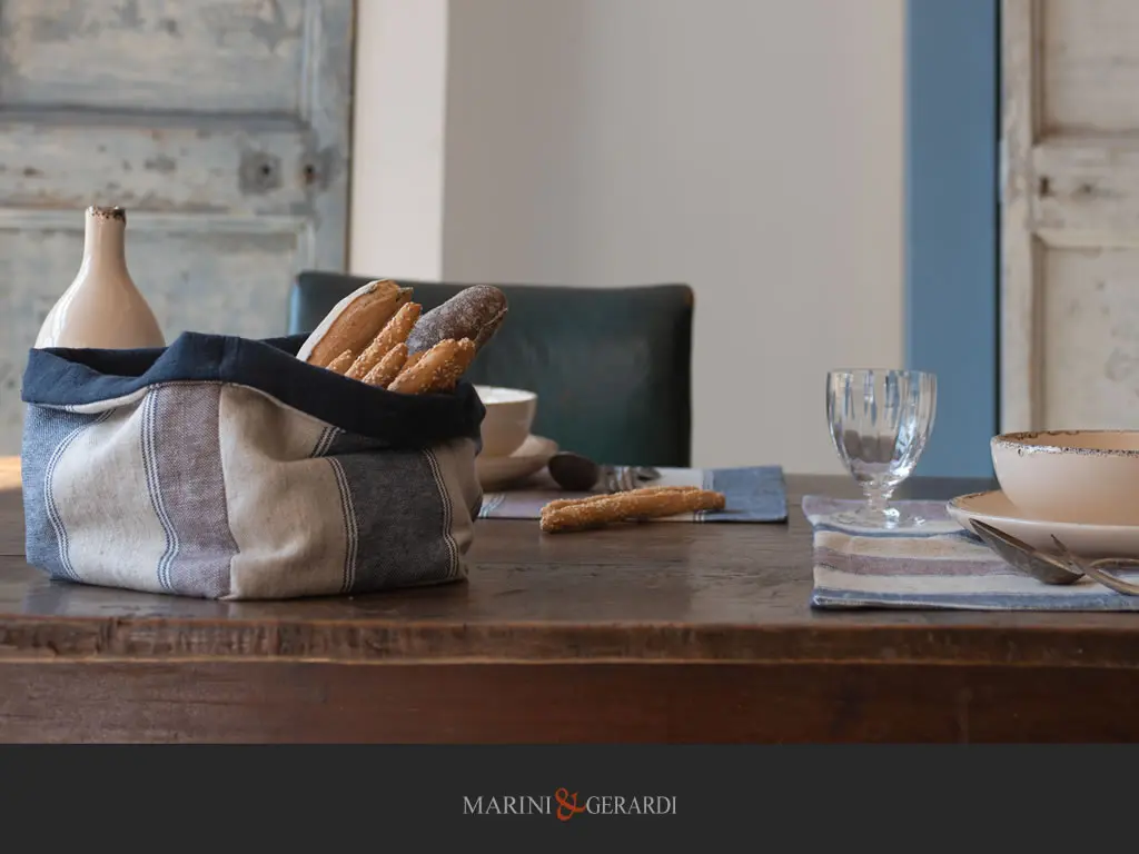 Portapane Tovaglietta Americana Personalizzate Jaquard In Lino