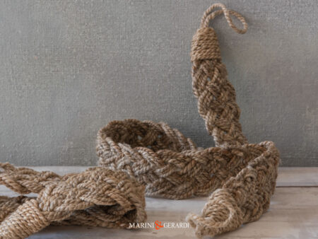 EMBRASSE 02 - Fermatenda Shabby Chic fascia a treccia in canna palustre / 02