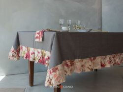 Tovaglia Tesuto Antimacchia In Lino Tovaglie Cerate Balsa Con Fiori