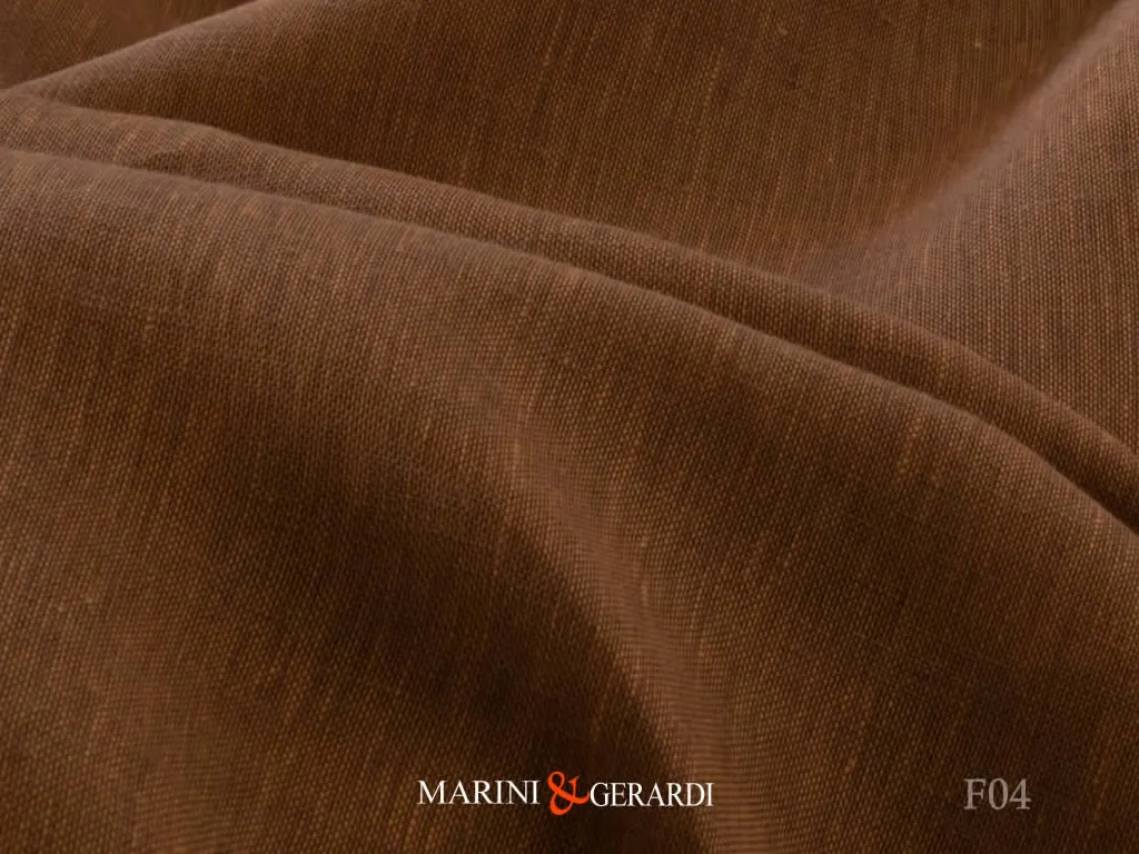 Tessuto Lino Di Lusso Tende Moderne Cannella F04