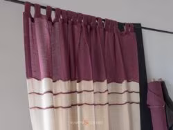 Castro Tenda In Lino Matovana Con Asole Inserti A Colore