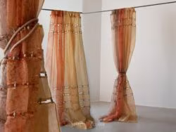 DALì - Tende in Voile Organza di Cotone Stropicciato resinato