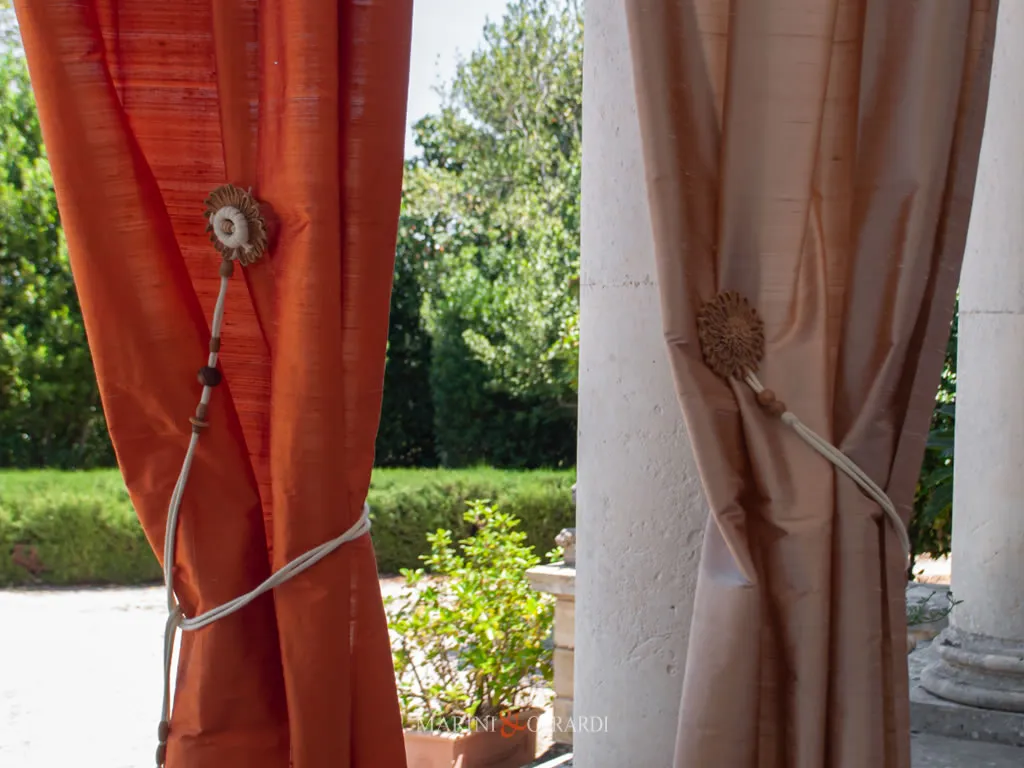 Tessuto Shantung Seta Per Tende Tessuto Shantung Seta Per Tende - Corallo