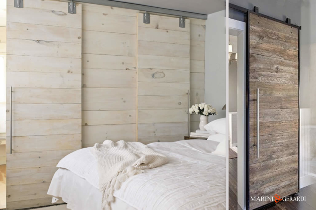 Porta Legno Scorrevole Shabby Chic Style Camera Letto Porta Legno Scorrevole Shabby Chic Style Camera Letto