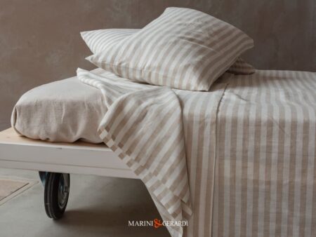 Biancheria Letto - SAHARA - Lenzuolo Sopra Matrimoniale Letto in Lino