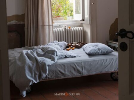 VIENNA - Set Copripiumino in Lino a Righe