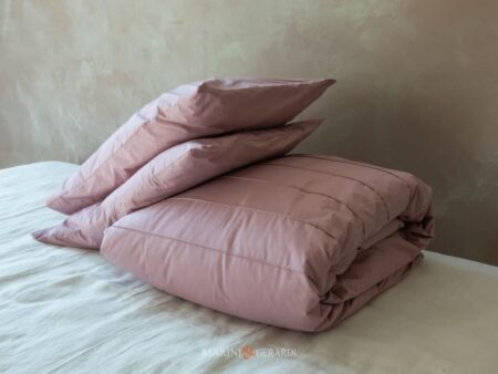 Copripiumino Matrimoniale Design Zefiro In Cotone Pettinato Con Guanciali