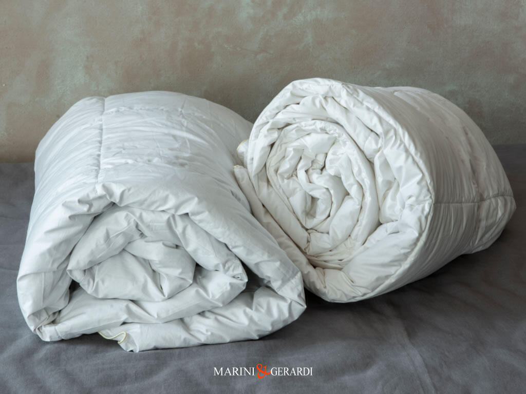 Piumi D Oca Letto Anallergico Antiacaro Qualita Italiana ROCCARASO - Piumino in piuma Matrimoniale volume e comfort termico eccellente.