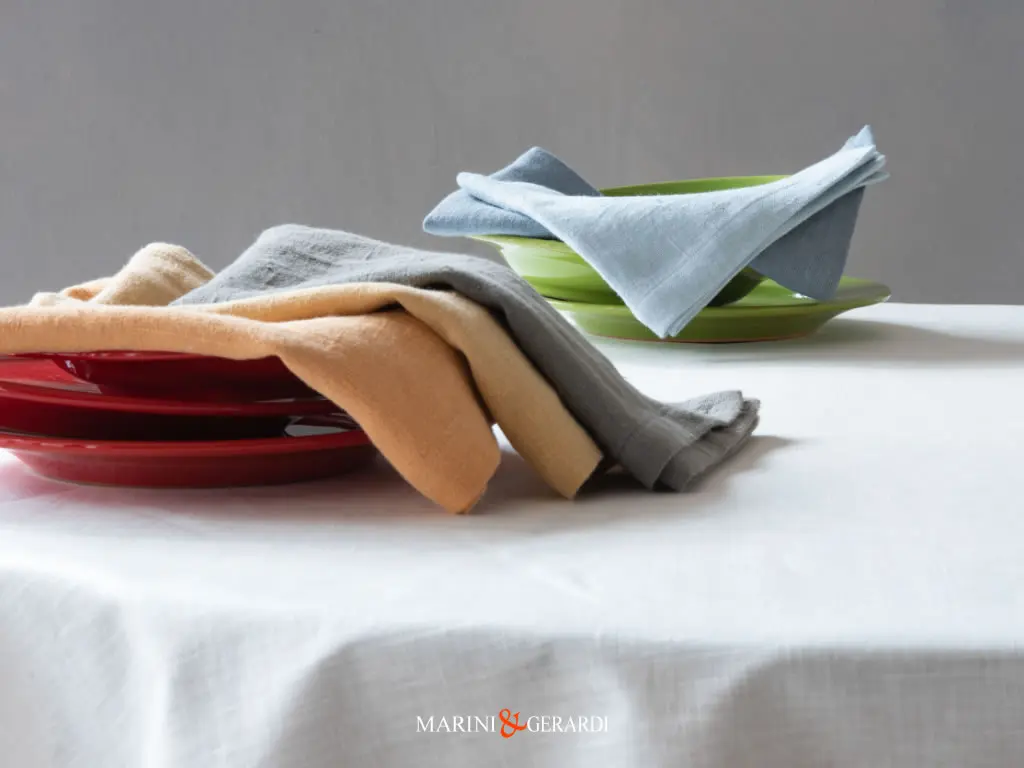 classici importanti tovaglioli di stoffa in lino 40x40 - Marini e Gerardi classici importanti tovaglioli di stoffa in lino 40x40