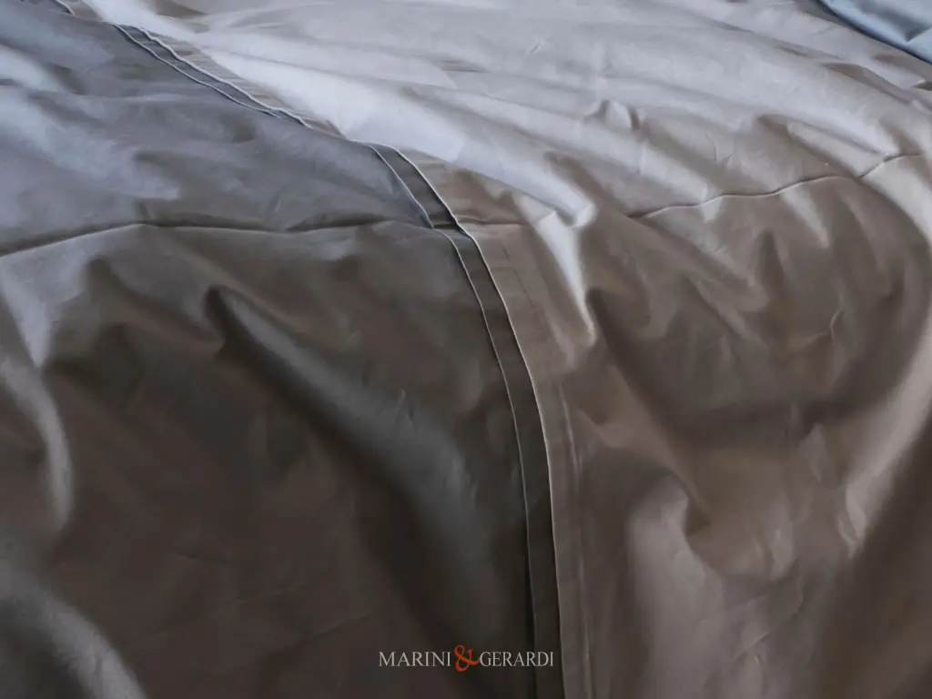 copripiumino cotone doppio colore cucitura flap Polvere + Grigio Selce copripiumino cotone doppio colore cucitura flap Polvere + Grigio Selce