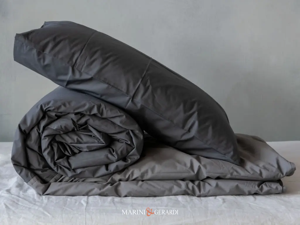 copripiumino cotone matrimoniale federe cuscini Polvere + Grigio Selce copripiumino cotone matrimoniale federe cuscini Polvere + Grigio Selce